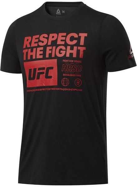 Reebok Ufc Fg Text Tee* Black
