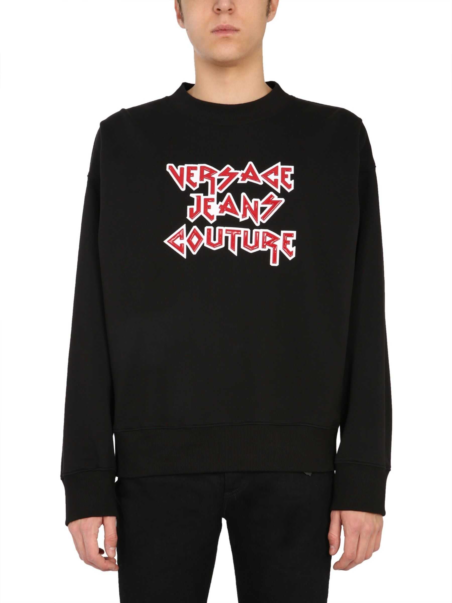 Versace Jeans Couture Crew Neck Sweatshirt B7GWA738_13988899 BLACK