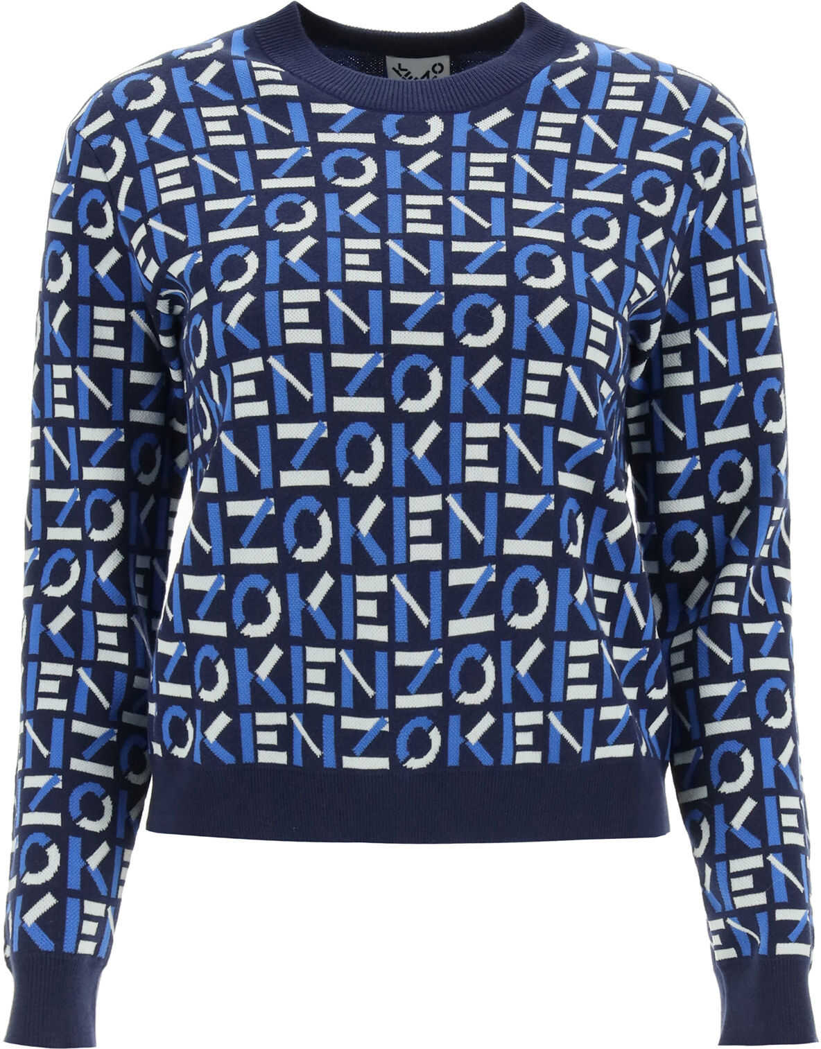 Kenzo Monogram Jacquard Sweater MIDNIGHT BLUE