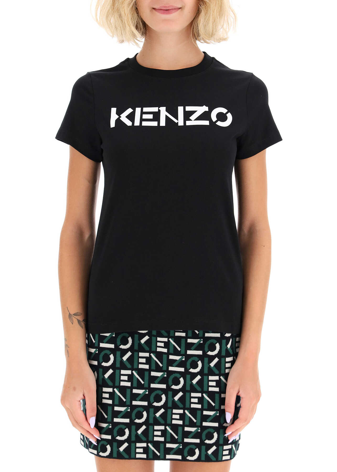 Kenzo T-Shirt With Logo Print BLACK