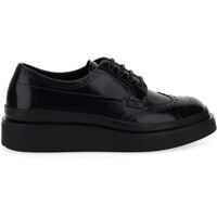 Pantofi casual Brogue Detailed Laced-Up Shoes In Black Barbati