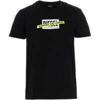 Tricouri T-Diegos-A3 T-Shirt In Black Barbati