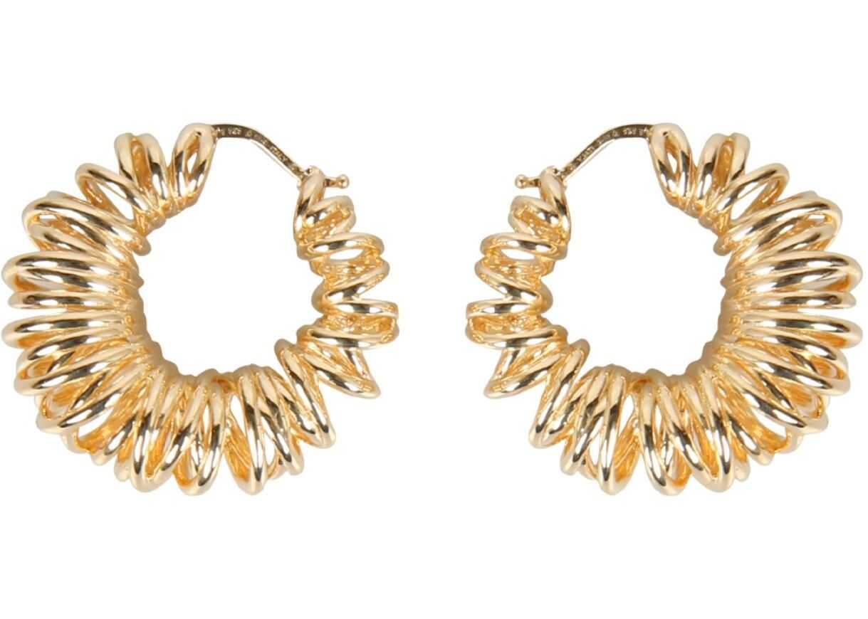 Bottega Veneta Spiral Hoop Earrings GOLD
