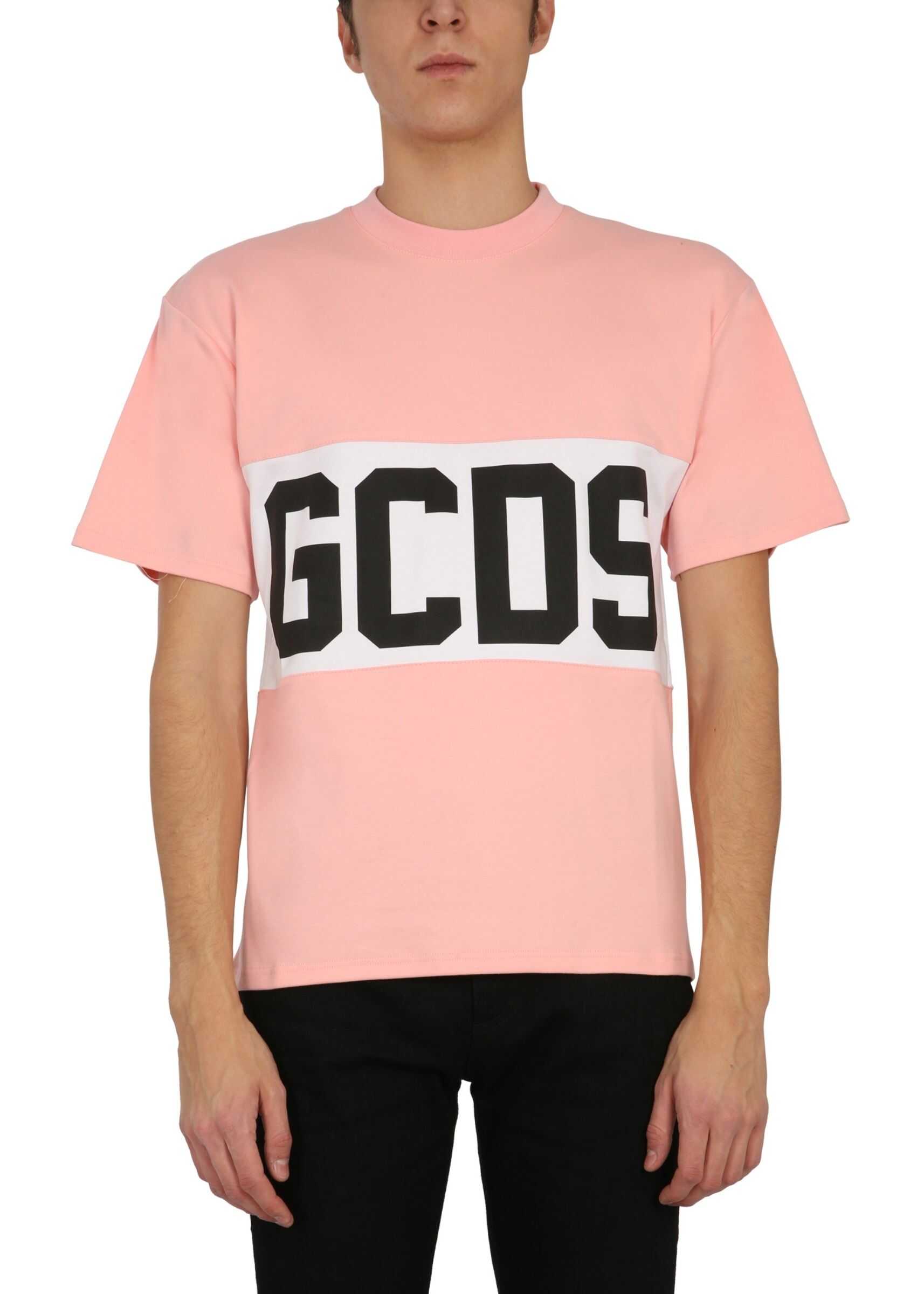 GCDS Crew Neck T-Shirt PINK