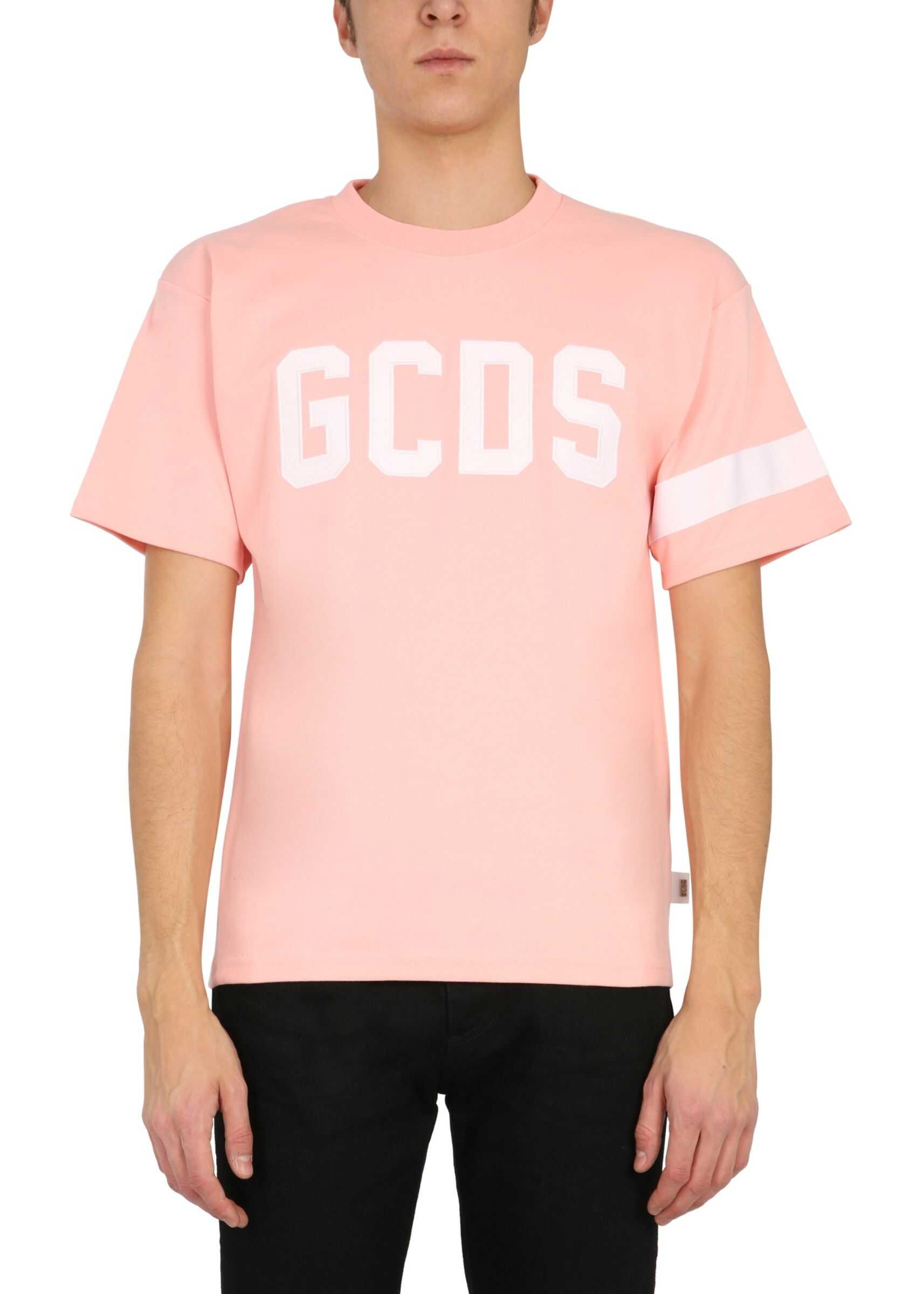 GCDS Crew Neck T-Shirt CC94M021004_06 PINK