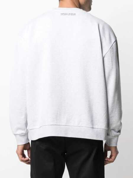 Bluze Marcelo Burlon Monogram Sweatshirt WHITE Barbati (BM 8131762) 4