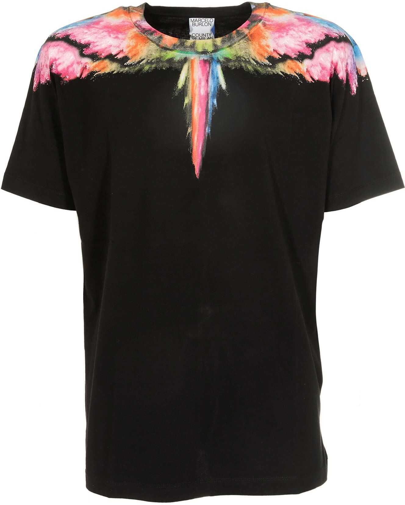 Colordust Wings T-Shirt In Black