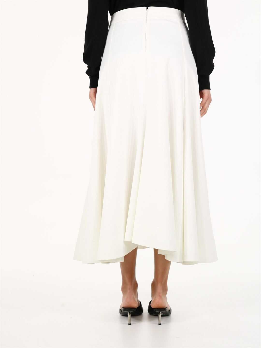 Jil Sander Long Skirt JSPS720065 WS457408 White
