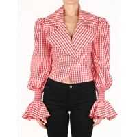 Camasi Checked Cotton Top Femei