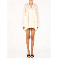 Rochii elegante Dress With Ruffles In Silk Crepe Femei