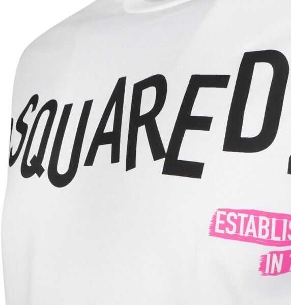 Tricouri DSQUARED2 Cool Fit T-shirt S74GD0501 White Barbati (BM 8134018) 3