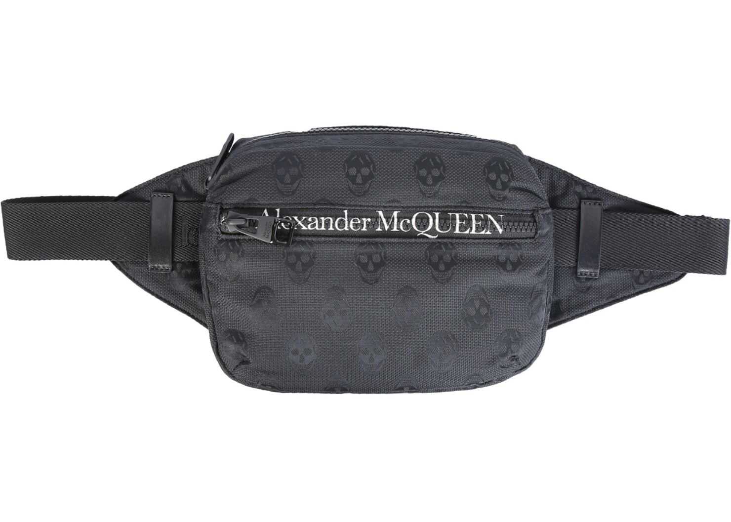 Alexander McQueen Urban Biker Skull Belt Bag 625512_1AAAK1000 BLACK