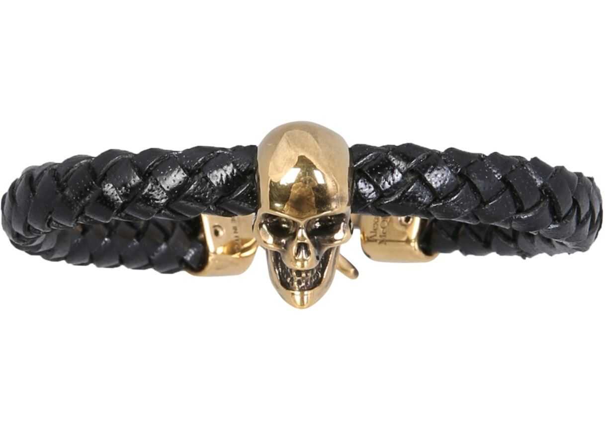 Alexander McQueen Skull Bracelet 554602_J16KG1000 BLACK