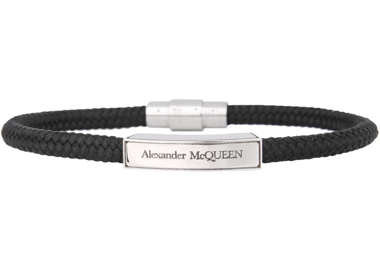 Alexander McQueen Bracelet With Logo BLACK