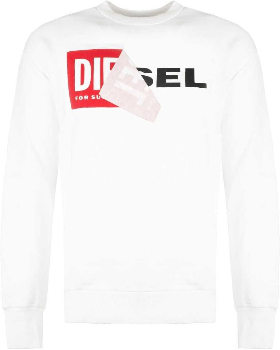 Diesel S-Samy Crewneck Sweatshirt 00S8WC White