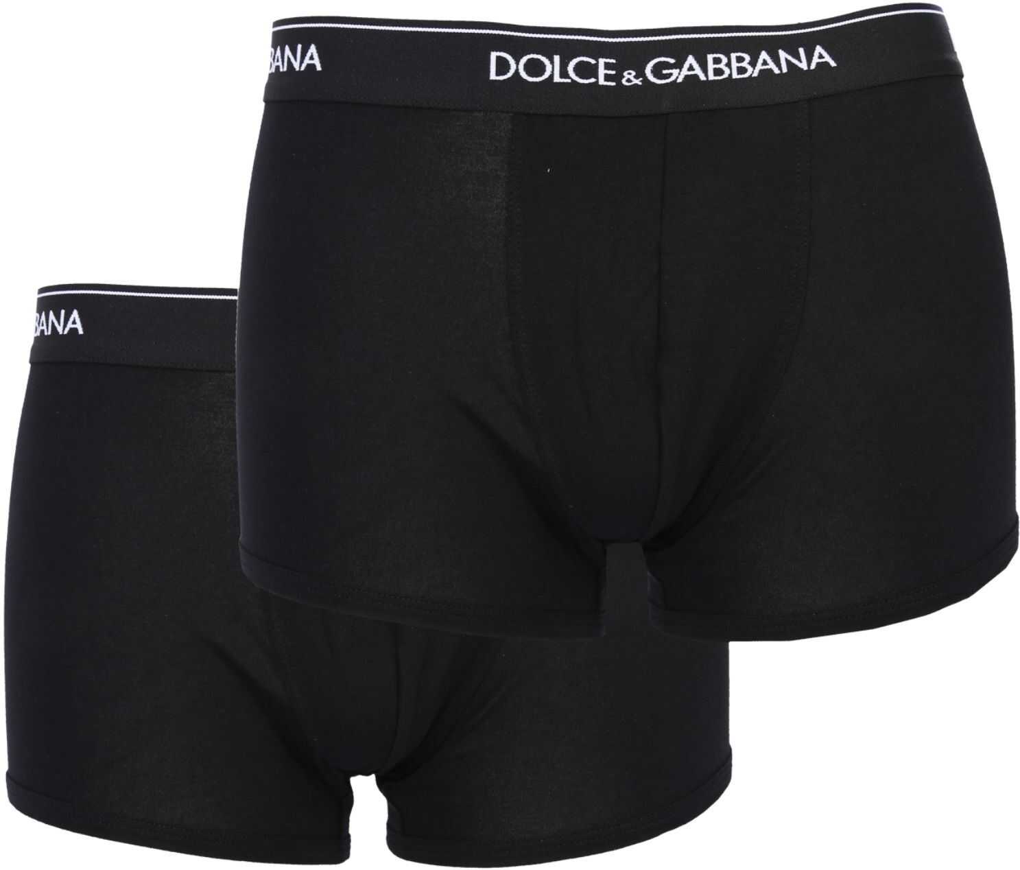 Dolce & Gabbana Pack Of Two Boxers BLACK