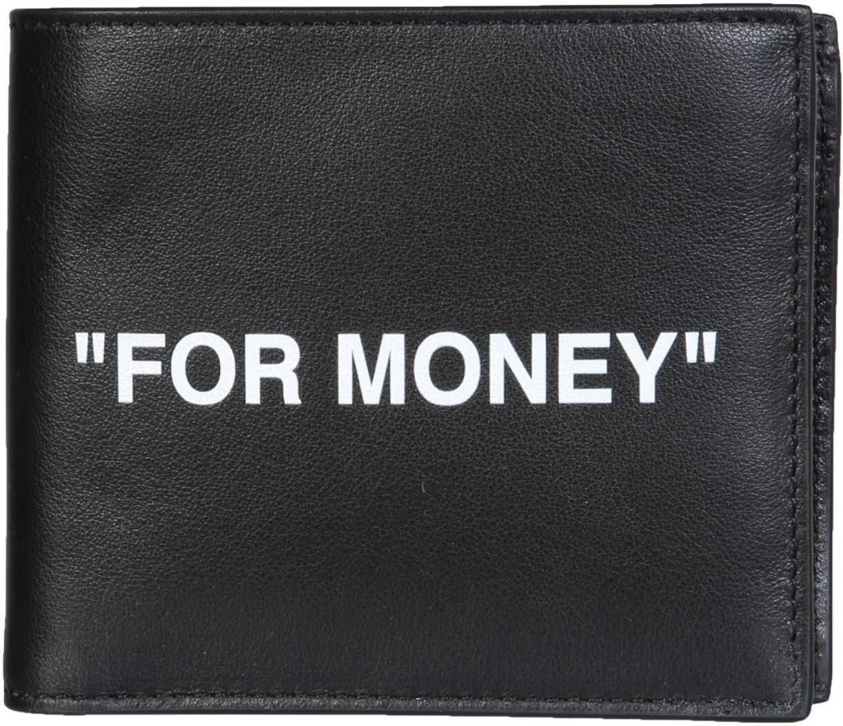 Off-White Quote Bifold Wallet BLACK