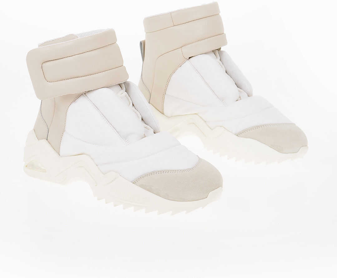 Maison Margiela Mm22 Statement Multifaceted Sole Puffer High-Top Sneakers White image8