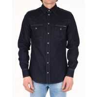 Camasi Dolce & Gabbana Stretch Jeans Shirt Dg Logo