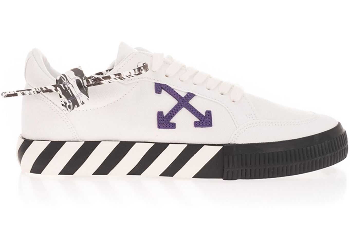 Off-Court Sneakers In White And Purple