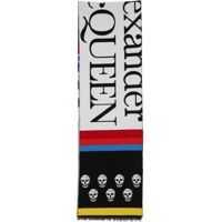 Esarfe Striped Skull Scarf Femei