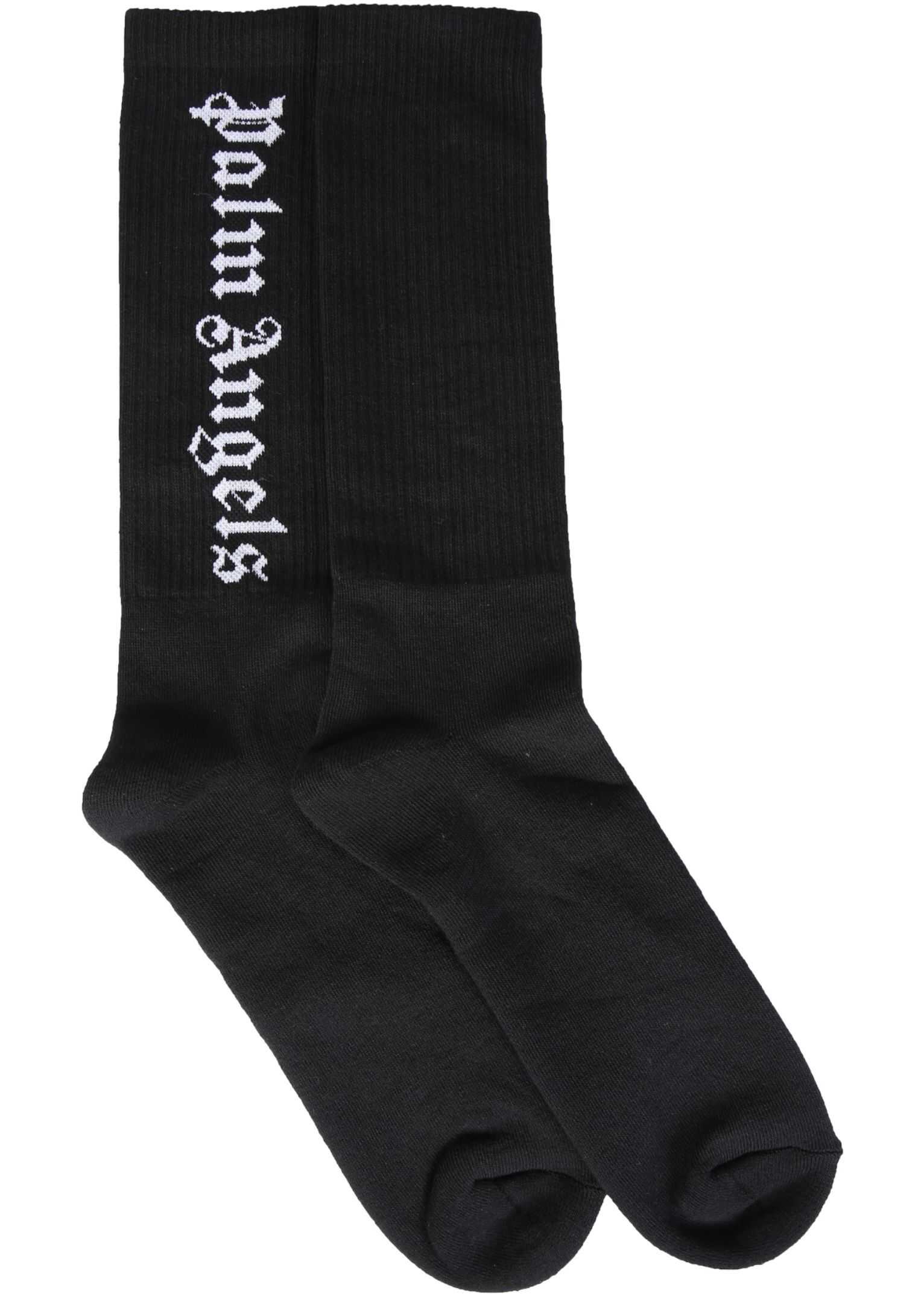 Palm Angels Socks With Logo BLACK imagine