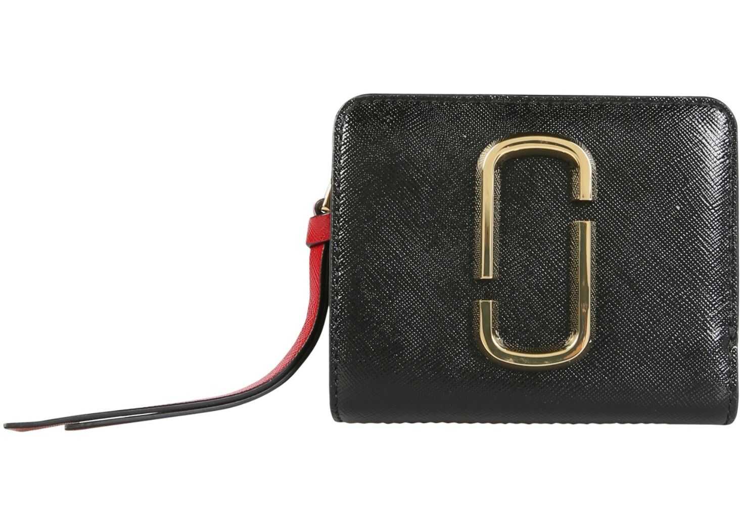 Marc Jacobs The Mini Snapshot Compact Wallet BLACK