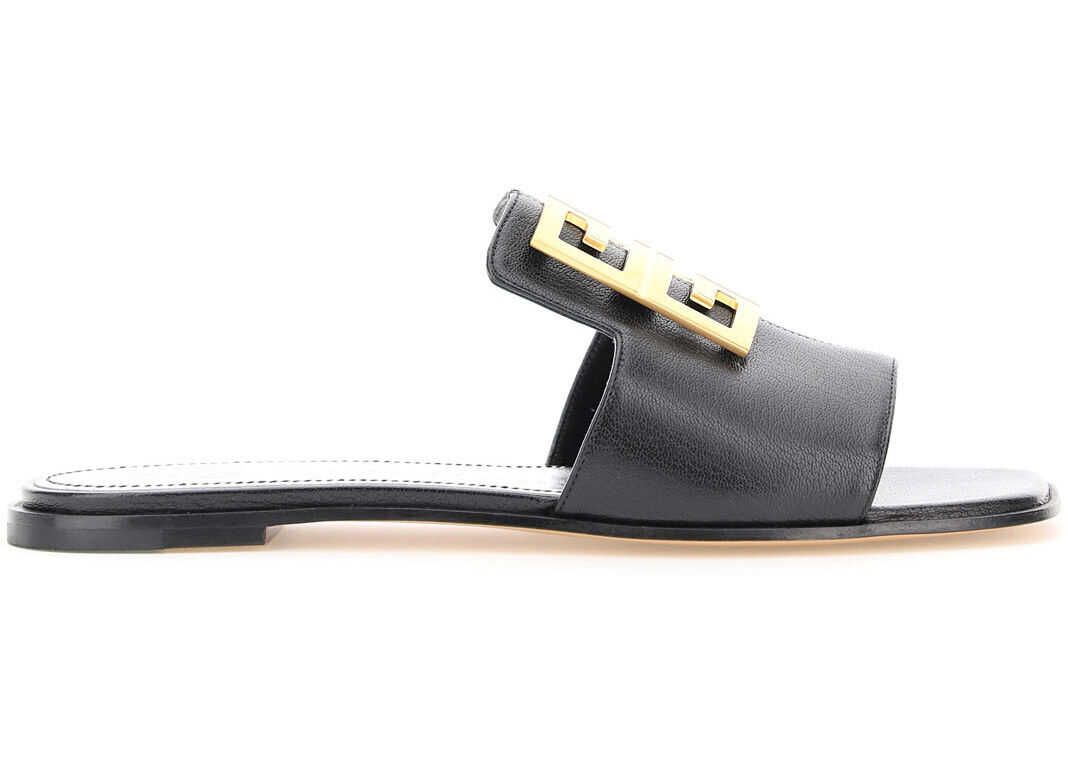 Leather Mules With 4G Logo