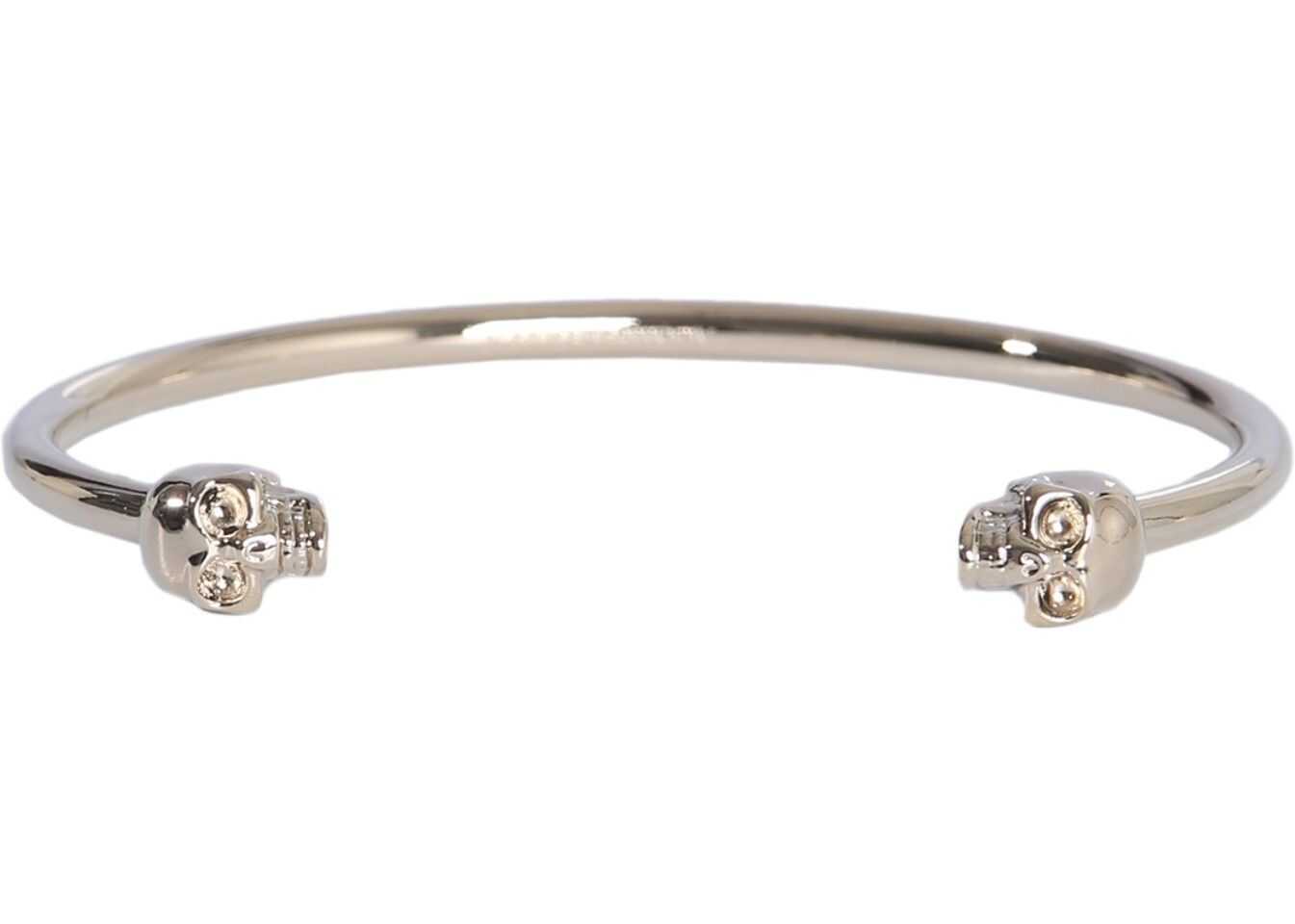 Alexander McQueen Thin Skull Bracelet SILVER