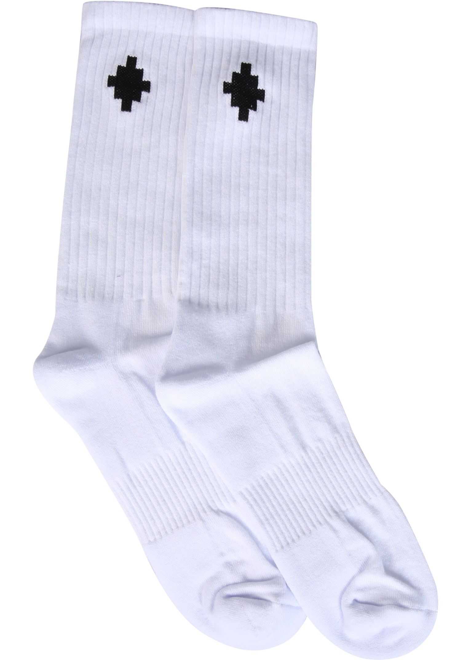 Marcelo Burlon Cross Sideway Socks CMRA010_R21KNI0010110 WHITE