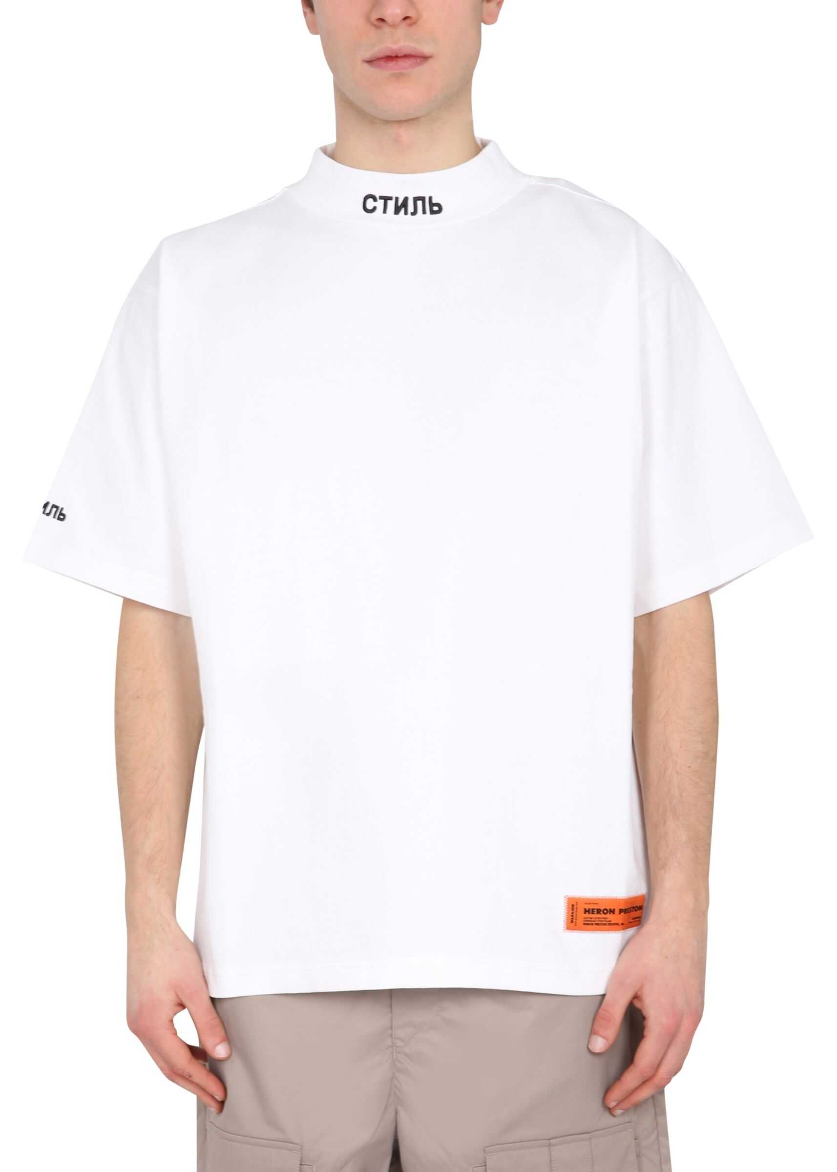 Heron Preston High Neck T-Shirt WHITE