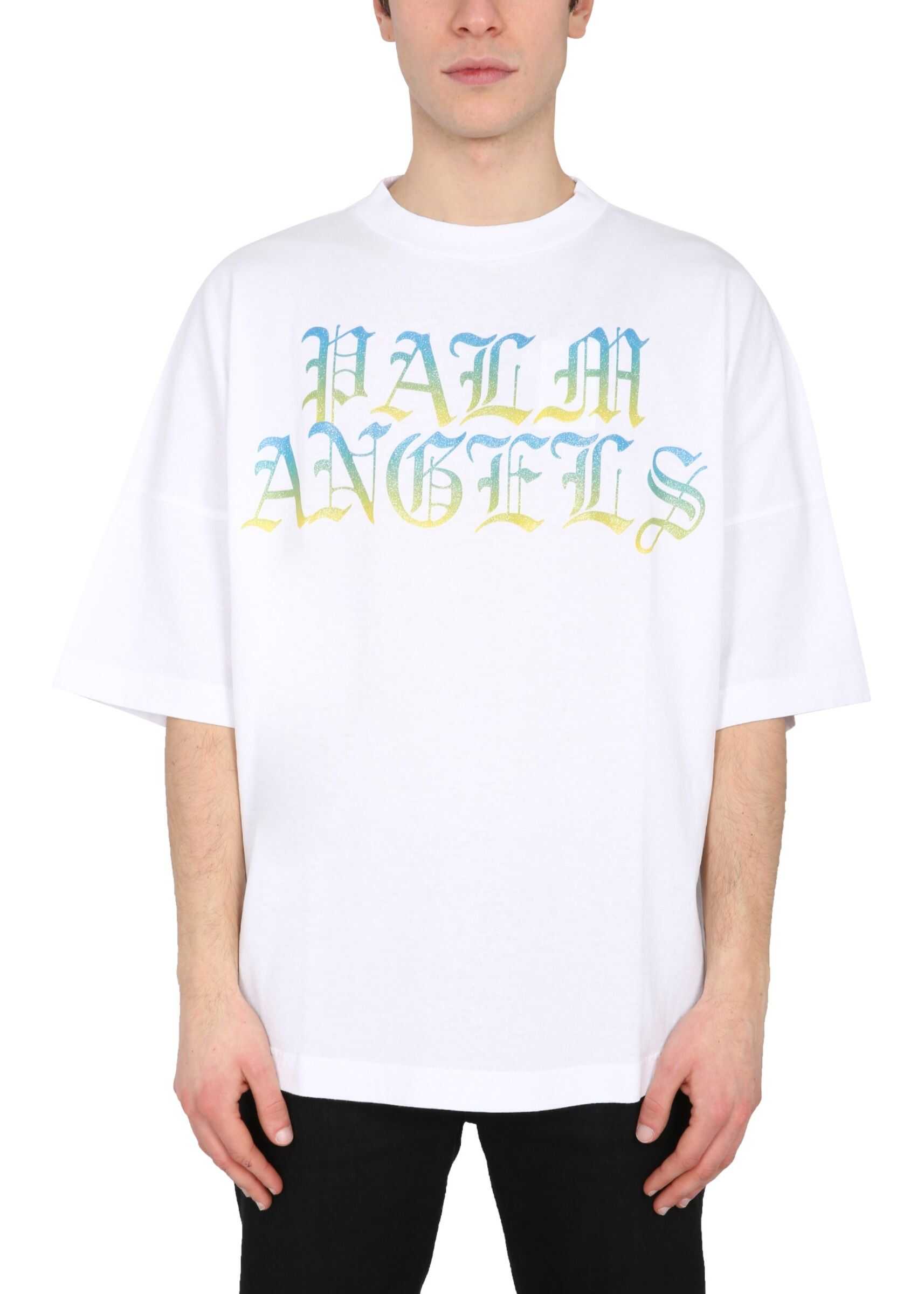 Palm Angels Crew Neck T-Shirt WHITE