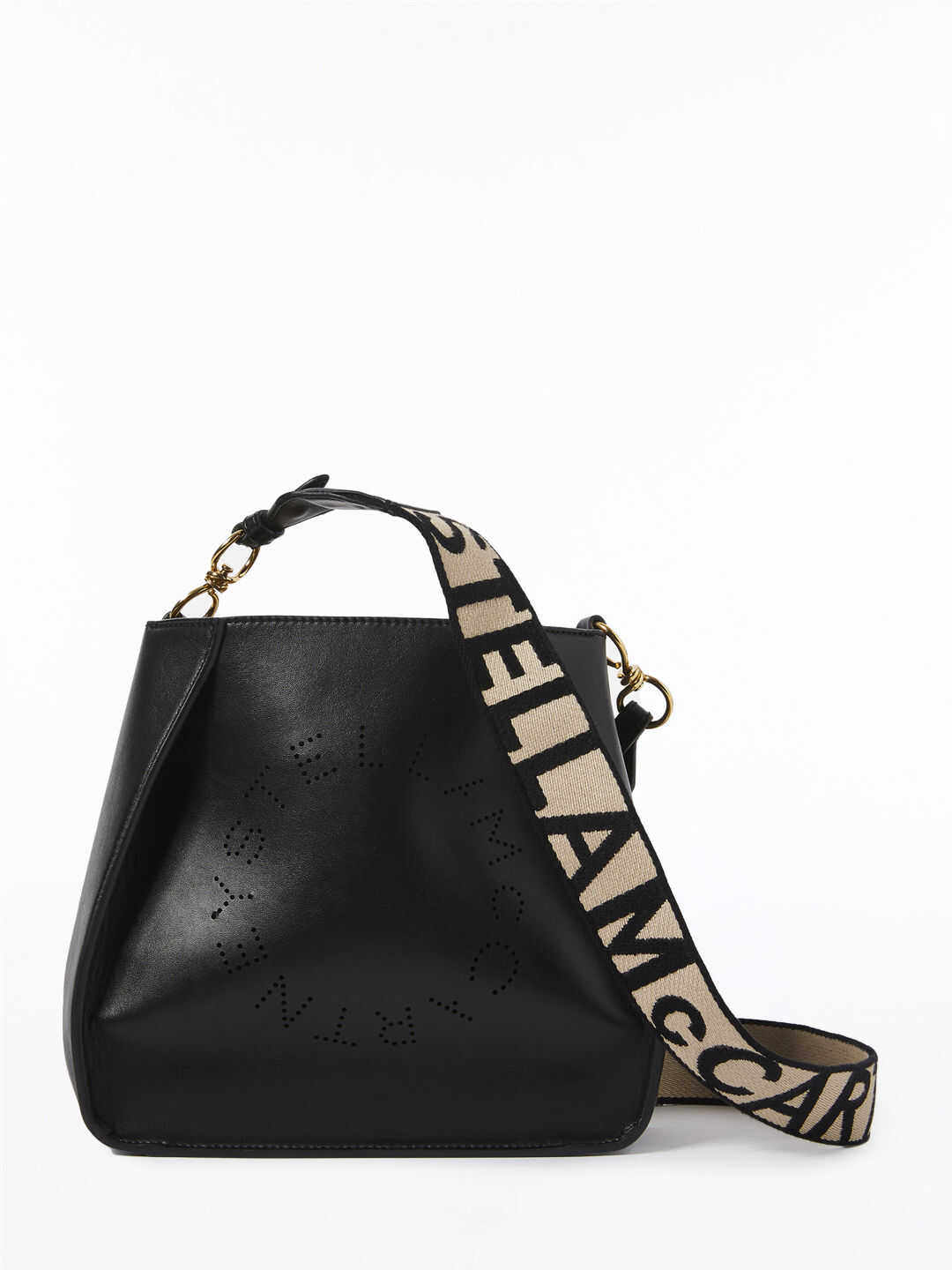 Stella McCartney Mini Stella Logo Bag 700073 W8542 Black