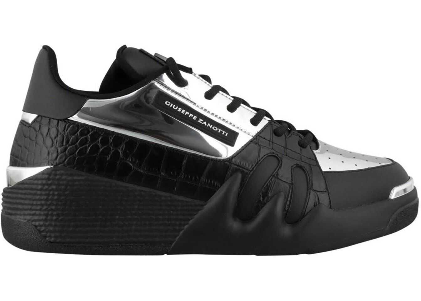 Giuseppe Zanotti Laminated Details Sneakers* Black