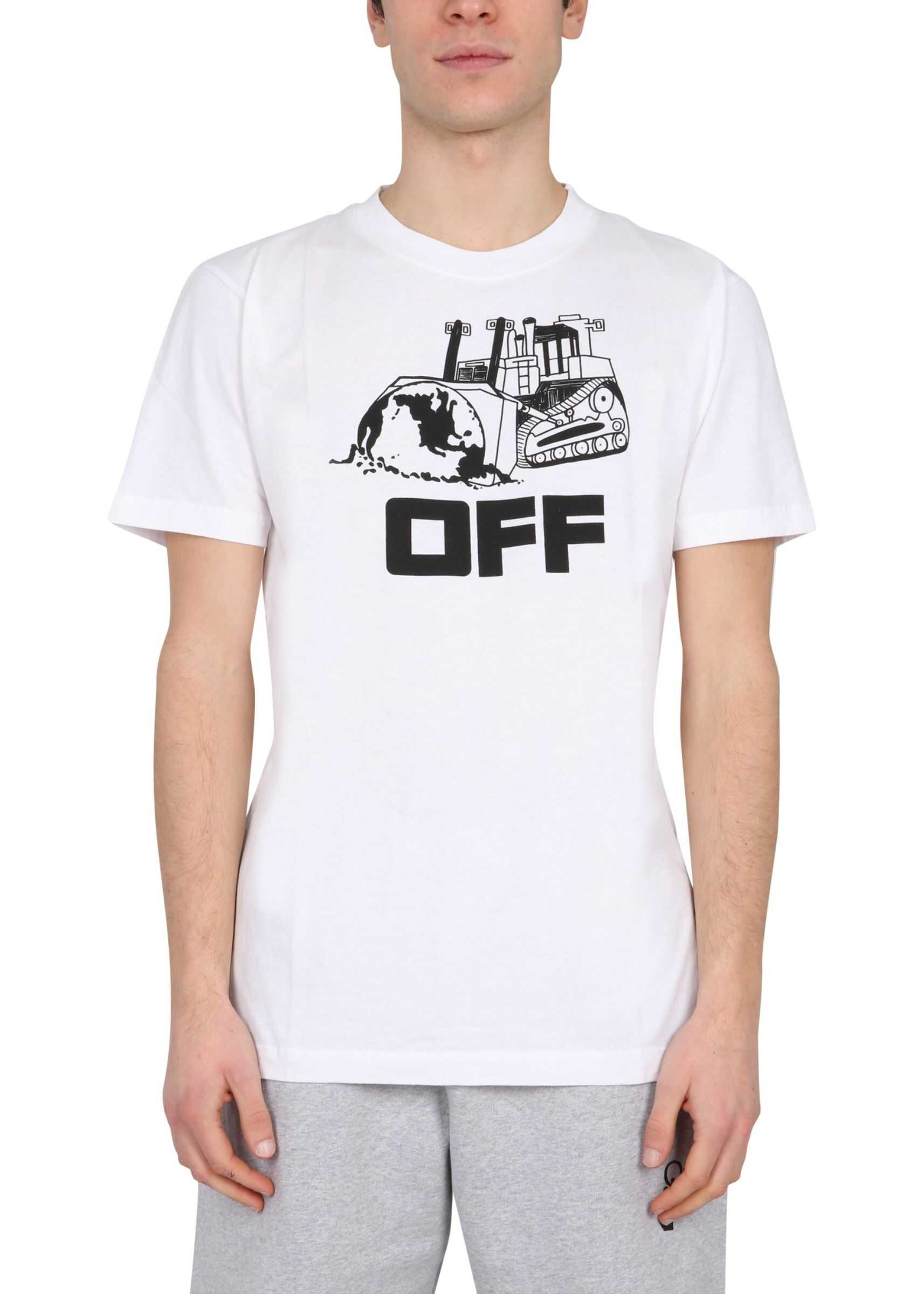 Off-White Crew Neck T-Shirt WHITE