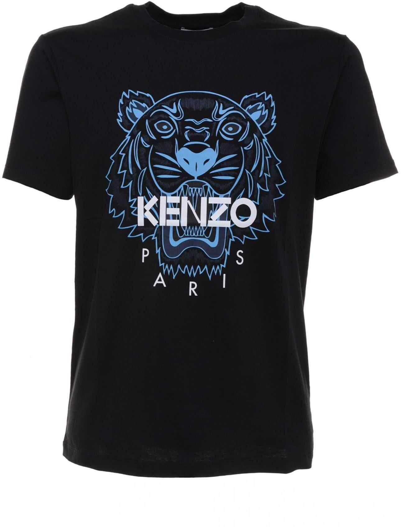 Kenzo Tiger T-Shirt In Black Black