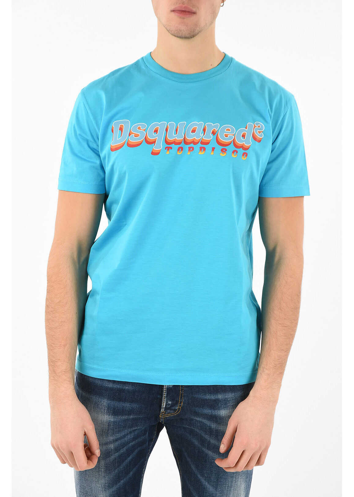 DSQUARED2 Printed Cool Fit T-Shirt Light Blue