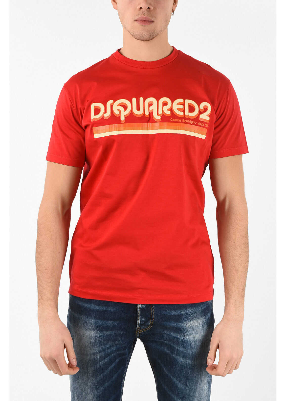 DSQUARED2 Printed Cool Fit T-Shirt Red