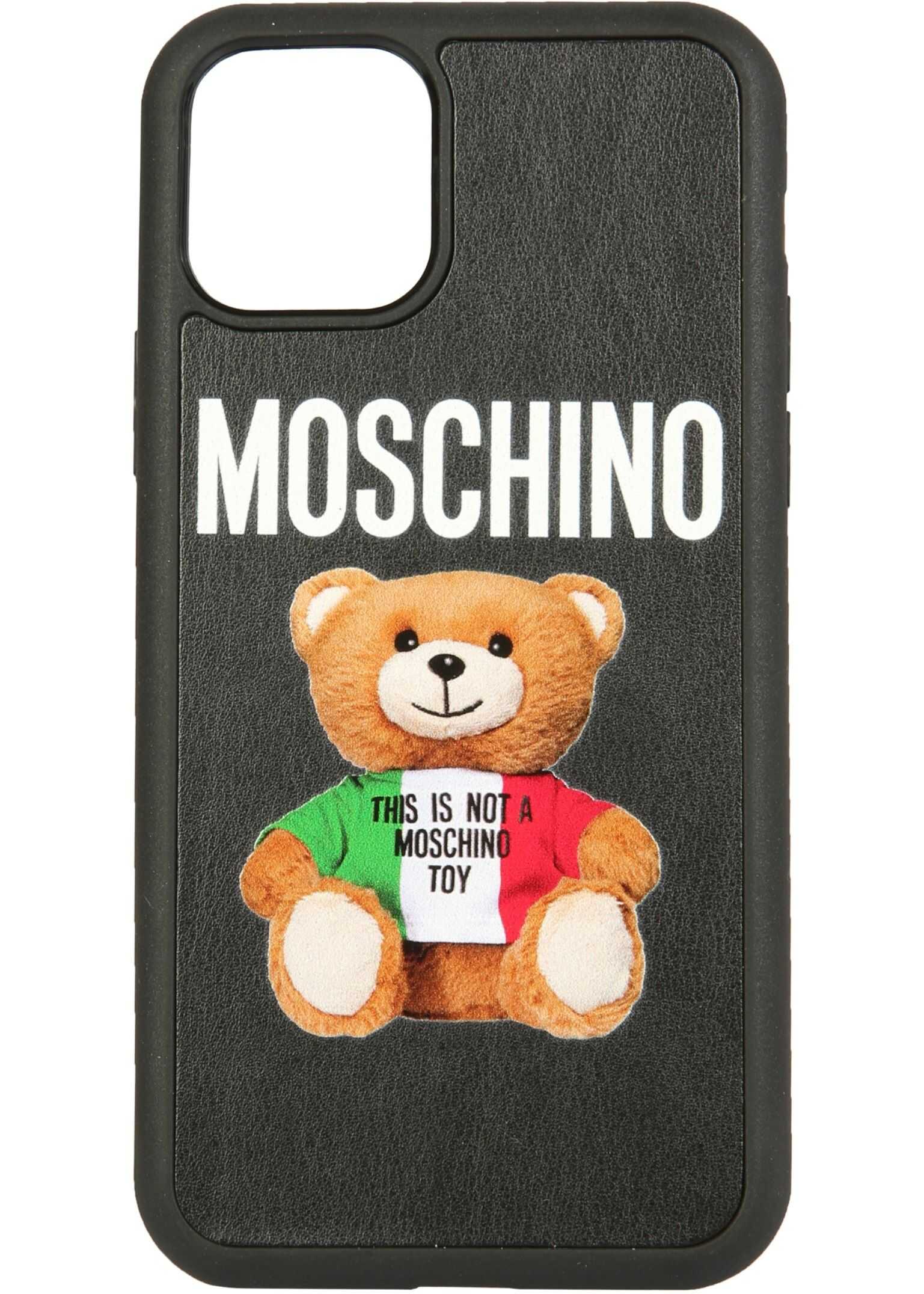 Moschino Iphone Xi Pro Italian Teddy Bear Cover 79468301_1555 BLACK