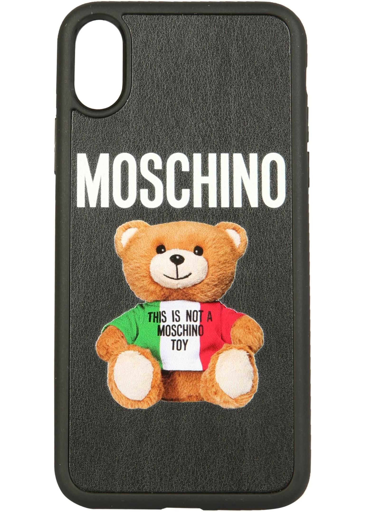 Moschino Iphone Xs / X Italian Teddy Bear Cover MULTICOLOUR