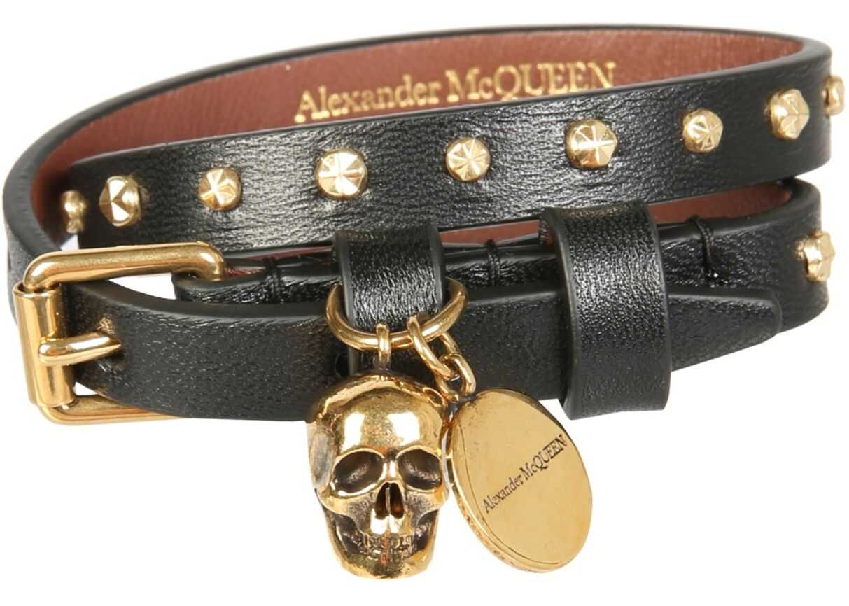 Alexander McQueen Double Turn Bracelet BLACK