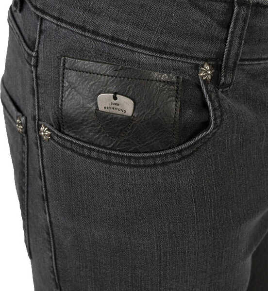 Blugi slim fit John Richmond RMP19186JE Czarny Barbati (BM 8147506) 5