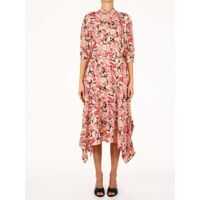 Rochii elegante Floral Silk Dress Femei