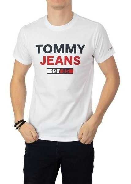Tommy Hilfiger TJM 1985 Logo Tee DM0DM07537 White