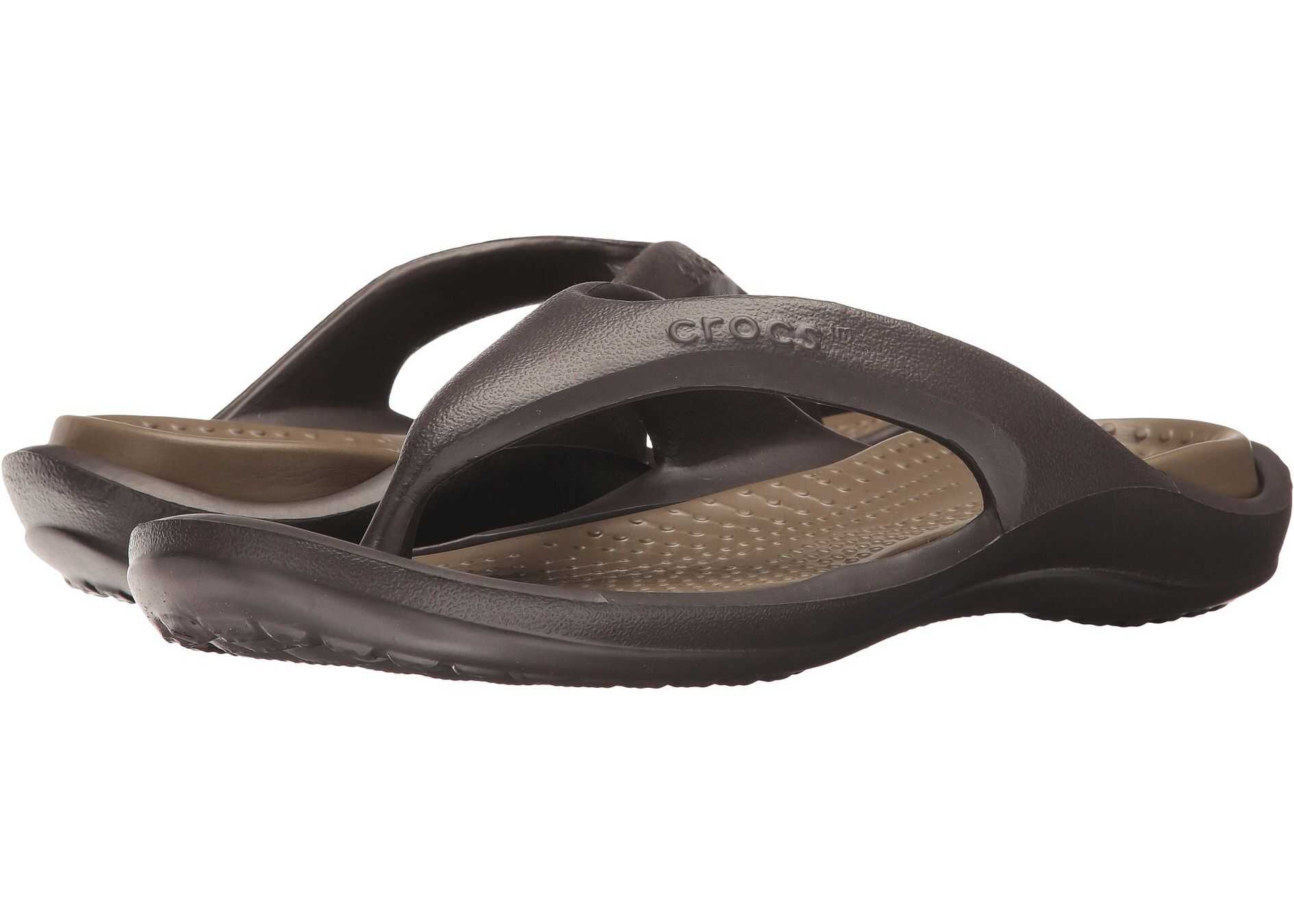 Slap Crocs Athens Espresso/Walnut