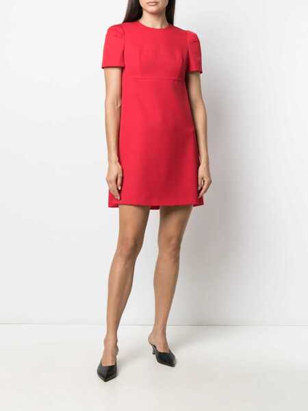 Rochii casual Alexander McQueen Dress With Cape RED Femei (BM 8151916) 4