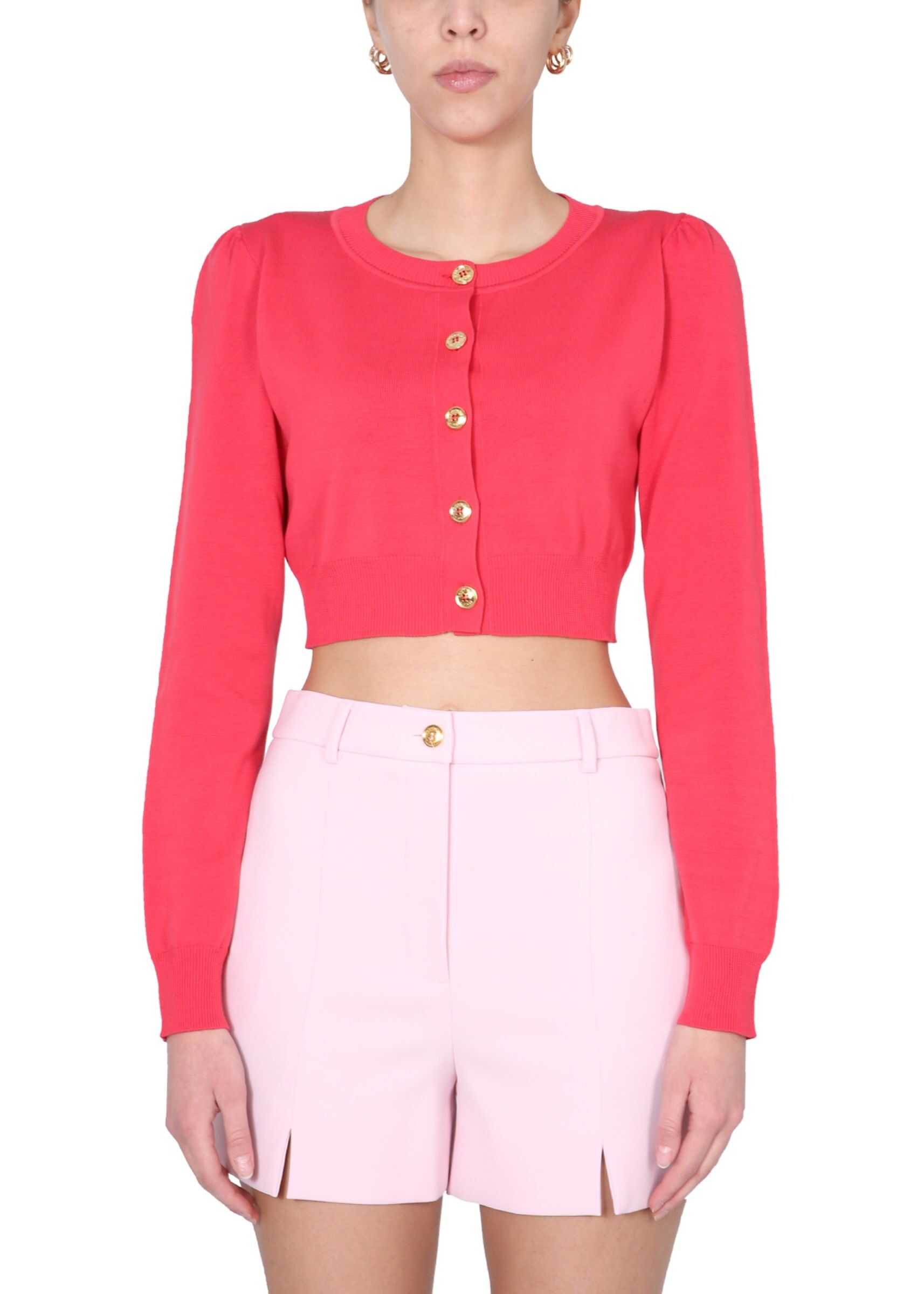 LOVE Moschino Cropped Cardigan FUCHSIA