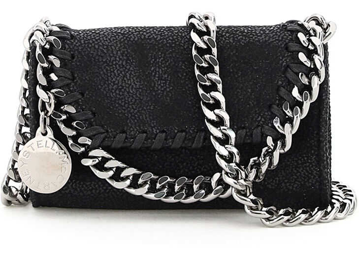 Stella McCartney Falabella Micro Shoulder Bag 700156 W9132 BLACK