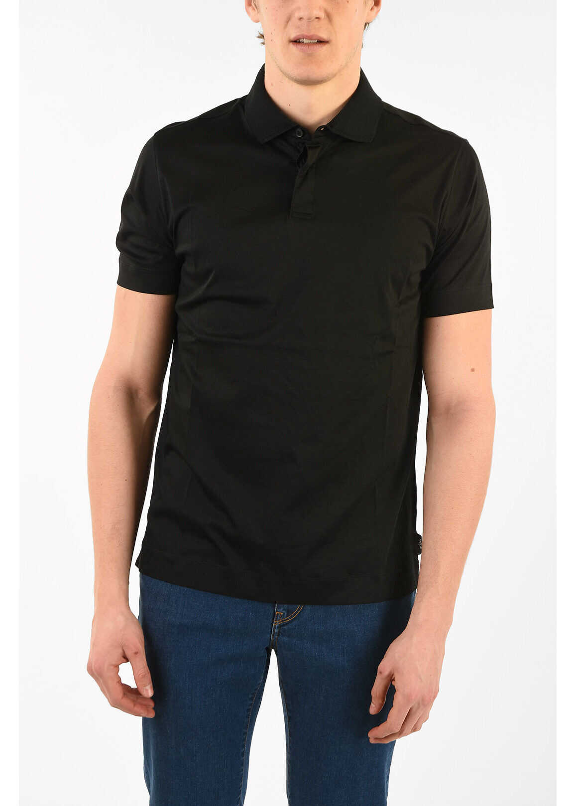 ZZEGNA Cotton Short Sleeve Polo