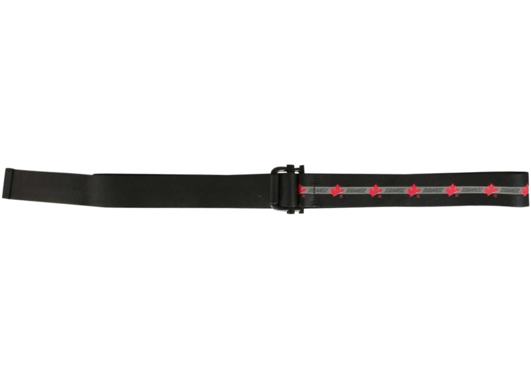 Taped Belt With Logo Print
